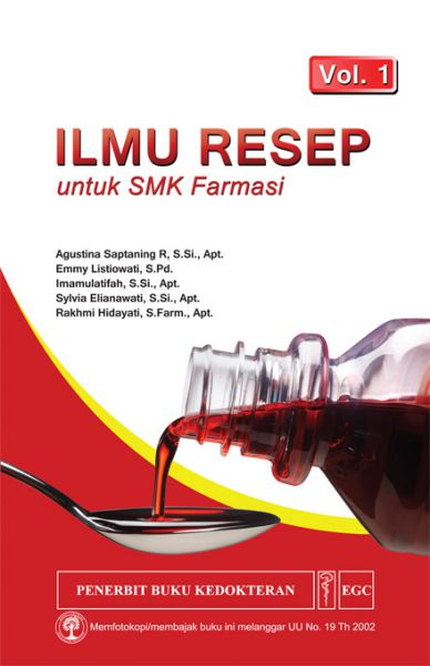 Buku Smk Kesehatan Buku Ilmu Resep Volume 1